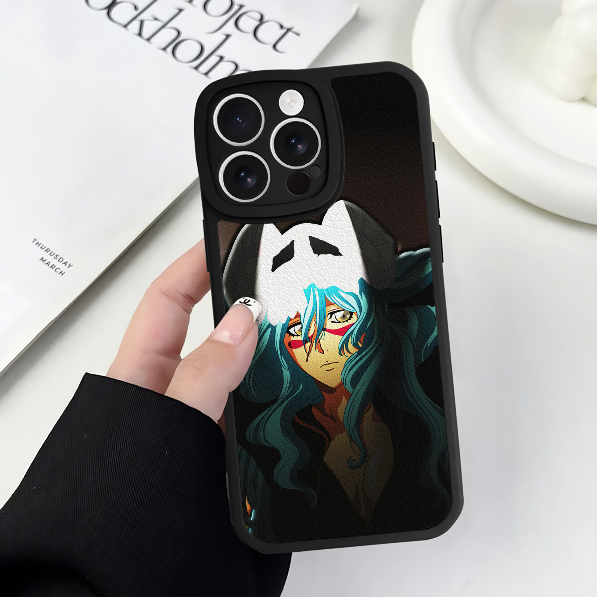 （画像用） ブリーチ BLEACH 【iPhone 16シリーズ対応】シリコンスマホケース（レザー調） 材質：シリコン